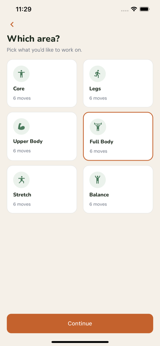 Choosing a focus area